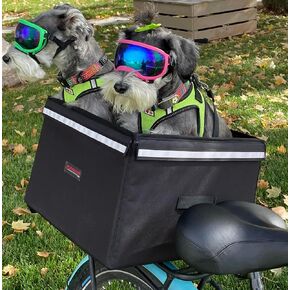 Bushwhacker Portland - Bike Rack Dog, Grocery and Goods Carrier - Bicycle Pannier Crate Cycling Basket Trunk Bag Rear Bed Storage Leash Carry Cargo Pet Commuter Behind Seat Accessories Items Ebike in Kuwait