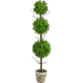 3ft. Eucalyptus Triple Ball Topiary Artificial Tree in Saudi Arabia