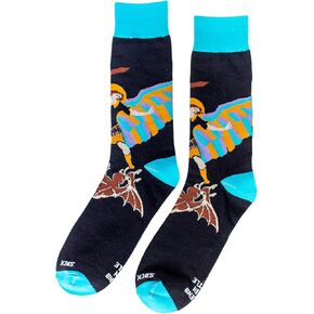 Sock Religious St. Michael Navy and Sky Blue Polyester Blend Novelty Religious Socks, Youth in Kuwait