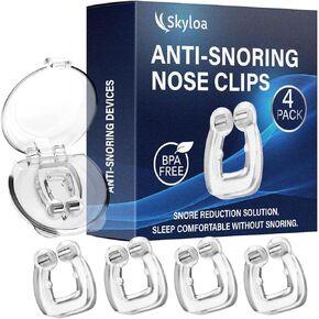 Anti Snoring Devices: Silicone Magnetic Snore Stopper - Anti Snoring Nose Clip - The Professional Stop Snoring Solution for Men and Women - 4pcs in Saudi Arabia