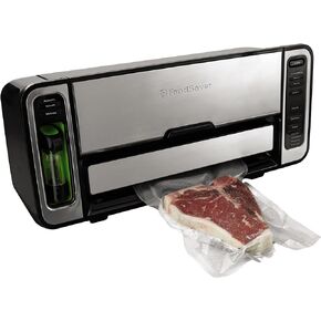 جهاز تفريغ الهواء FoodSaver Elite All-in-One Liquid+™ مع أكياس ولفائف وملحقات، مصنوع من الفولاذ المقاوم للصدأ الداكن in Kuwait