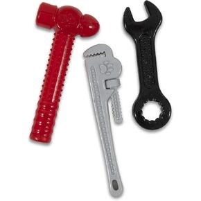 Petmate 30773 Dogzilla Tough Tools Pet Toy, Red/Black/Grey(Assorted) in Kuwait
