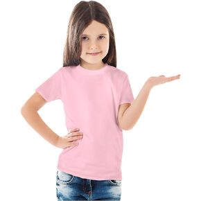 قميص SDN CUSTOM للجنسين من البوليستر للأطفال الصغار، بأكمام قصيرة وتصميم رقبة دائرية (5 عبوات) in Kuwait