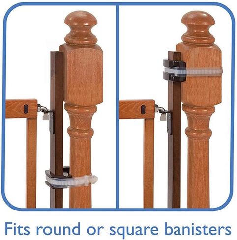 مجموعة تركيب بوابة الدرابزين الصيفية - تناسب الدرابزينات المستديرة أو المربعة، وتستوعب معظم الأجهزة وبوابات الأطفال التي يتم تركيبها بالضغط حتى طول 37، وتباع البوابة بشكل منفصل (عبوة من 4 قطع) in Kuwait