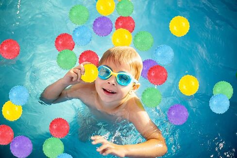 The Dreidel Company Inflated Bouncing Knobby Balls, Assorted Colors, 3" (6-Pack) in Saudi Arabia