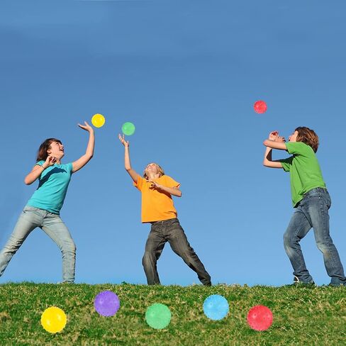 The Dreidel Company Inflated Bouncing Knobby Balls, Assorted Colors, 3" (6-Pack) in Saudi Arabia