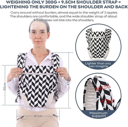 Baby Carrier Newborn Wrap,Ergonomic Infant Soft Carriers for Toddler 7-45 lbs,4-in-1 Babe Carrier Front&Back,Adjust Back Strap/Waist Belt,for Hiking Travel or Everyday Family Events-Plaid Pattern in Kuwait