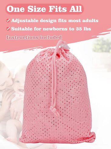 Blue Water Baby Carrier Wrap Sling for Summer Pool Water Adventures | Lightweight Breathable Mesh, Dry Fast, Supersoft, Adjustable Shoulder for Customizable Comfort, for Newborn Infant to Toddler in Saudi Arabia