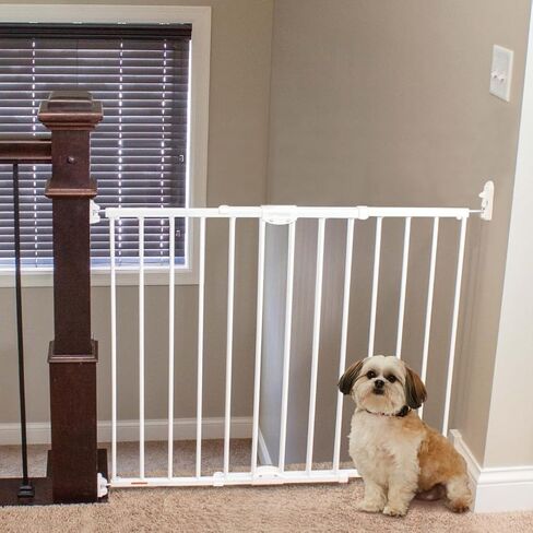 MyPet Windsor Walk Thru Pet Gate: 28.68" - 47.85" Wide Dog Gate. Hardware Mount, Dog Gates for The House, Cat Gate for Doorway. 31" Tall, Matte Bronze in Saudi Arabia
