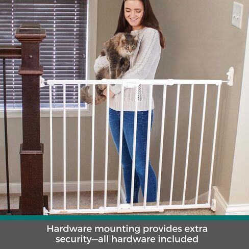 MyPet Windsor Walk Thru Pet Gate: 28.68" - 47.85" Wide Dog Gate. Hardware Mount, Dog Gates for The House, Cat Gate for Doorway. 31" Tall, Matte Bronze in Saudi Arabia