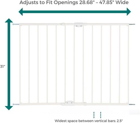 MyPet Windsor Walk Thru Pet Gate: 28.68" - 47.85" Wide Dog Gate. Hardware Mount, Dog Gates for The House, Cat Gate for Doorway. 31" Tall, Matte Bronze in Saudi Arabia