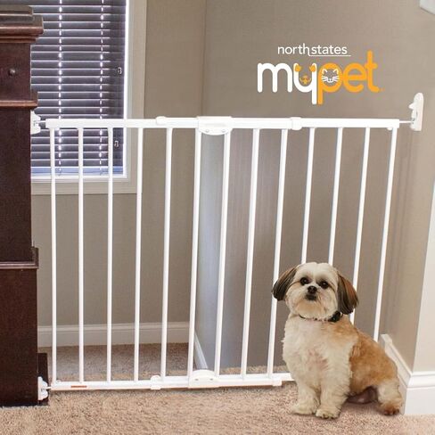 MyPet Windsor Walk Thru Pet Gate: 28.68" - 47.85" Wide Dog Gate. Hardware Mount, Dog Gates for The House, Cat Gate for Doorway. 31" Tall, Matte Bronze in Saudi Arabia