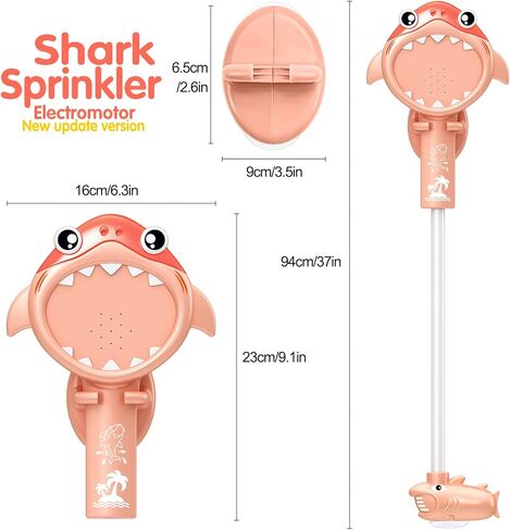 SUNWUKING رأس دش للأطفال الصغار للحمام - رأس دش حمام الطفل ألعاب حوض الاستحمام مرشات الأطفال - ألعاب دش الأطفال الصغار - رشاش حمام - رأس دش حمام للأطفال مع دعامات دش كؤوس شفط in Kuwait
