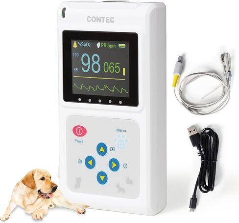 CONTEC CMS60D-VET Veterinary Pulse Oximeter Vet SPO2 Pulse Rate Monitor Ear/Tongue SPO2 Sensor in Saudi Arabia