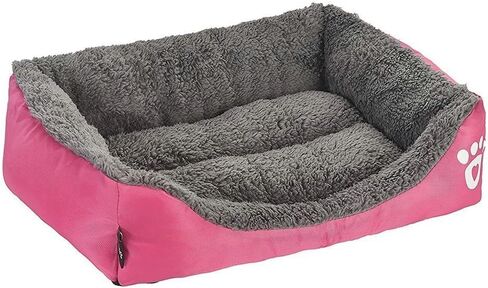 Barelove Square Large Dog Bed Mattress Washable Pads Room Waterproof Bottom (Large, Hot Pink) in Kuwait