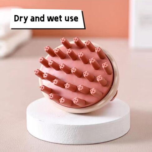 Pet massage brush Wet and dry use for cat and dogs with fluffy animals Two brush bodies for different animals and body parts，dog bath brush in Kuwait