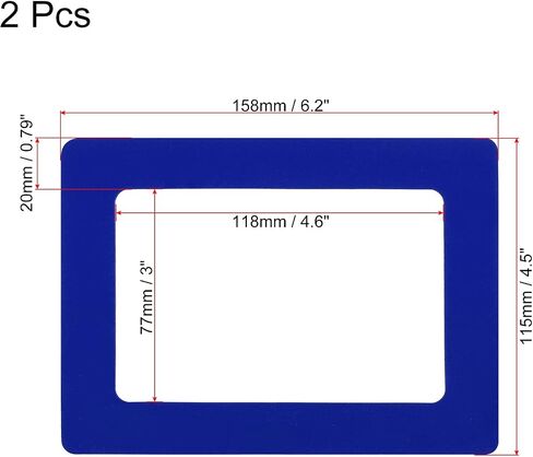 PATIKIL Magnetic Picture Frame, 2 Pack Picture Holder Holds 8.5x11 Inch Photos for Refrigerator Home Office Wall, PVC White in Kuwait