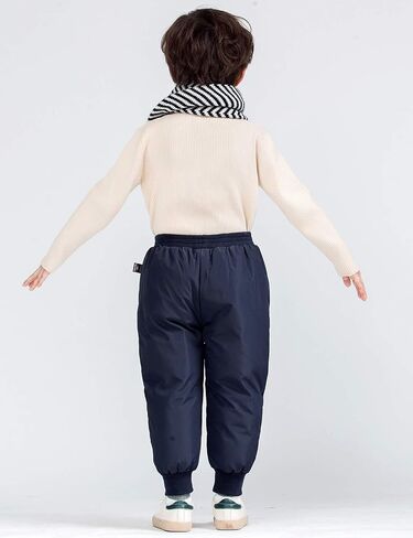Happy Cherry Kids Down Pants Baby Boys Girls Windproof Warm Snow Pants Winter Thicker Elastic Waist Trousers in Saudi Arabia