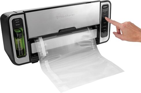 جهاز تفريغ الهواء FoodSaver Elite All-in-One Liquid+™ مع أكياس ولفائف وملحقات، مصنوع من الفولاذ المقاوم للصدأ الداكن in Kuwait