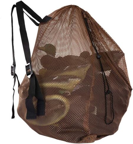 Ikerall Mesh Decoy Bag 1-Pack Hunting Bags Mesh for Duck/Turkey/Waterfowl/Goose/Drake/Marllard Hunting, Gear Decoy Backpack Light Weight Blind Bag with Adjustable Shoulder Straps (Size：86 x 75 cm) in Kuwait