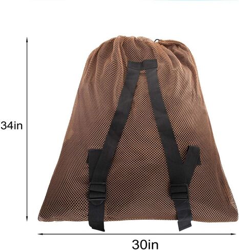 Ikerall Mesh Decoy Bag 1-Pack Hunting Bags Mesh for Duck/Turkey/Waterfowl/Goose/Drake/Marllard Hunting, Gear Decoy Backpack Light Weight Blind Bag with Adjustable Shoulder Straps (Size：86 x 75 cm) in Kuwait