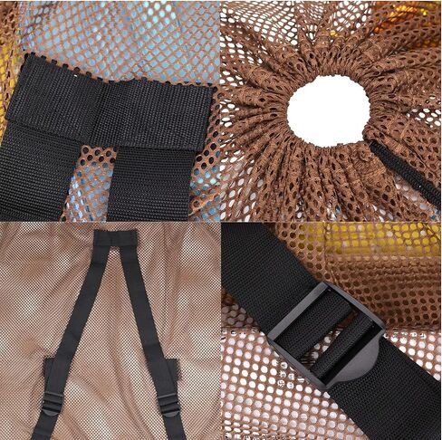 Ikerall Mesh Decoy Bag 1-Pack Hunting Bags Mesh for Duck/Turkey/Waterfowl/Goose/Drake/Marllard Hunting, Gear Decoy Backpack Light Weight Blind Bag with Adjustable Shoulder Straps (Size：86 x 75 cm) in Kuwait