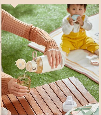 YomBaby Portable Milk Warmer-Fast Charging, Long Battery Life, Wireless and Leak Proof-Instant Water, Milk or Breast Milk Warmer-for Travel, Outdoor, Transportation, Parks in Saudi Arabia