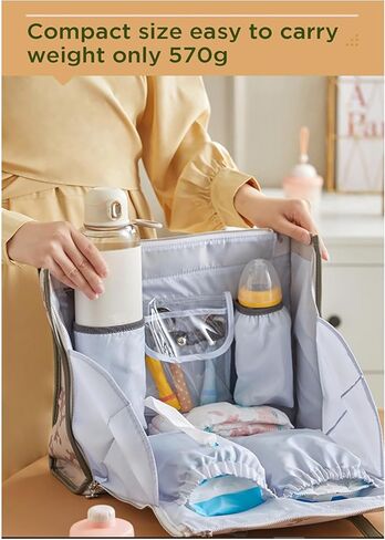 YomBaby Portable Milk Warmer-Fast Charging, Long Battery Life, Wireless and Leak Proof-Instant Water, Milk or Breast Milk Warmer-for Travel, Outdoor, Transportation, Parks in Saudi Arabia