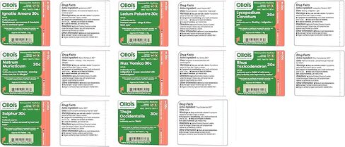 OLLOIS Homeopathy 20-Remedy Starter Kit (Organic & Lactose-Free) in Saudi Arabia