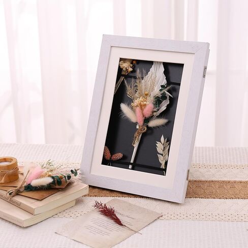 Auidy_6TXD 4 قطع باقة زهور مجففة صغيرة، أوراق النخيل الطبيعية المجففة، سيقان الأوكالبتوس ذيل أرنب مجفف لديكور زفاف بوهو، ترتيب الزهور المجففة لحفلات الزفاف، العروة، ديكور الطاولة، الحفلات in Kuwait