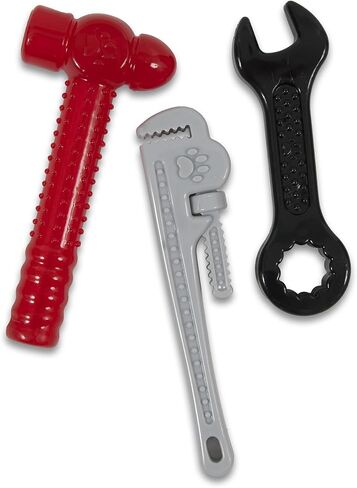 Petmate 30773 Dogzilla Tough Tools Pet Toy, Red/Black/Grey(Assorted) in Kuwait