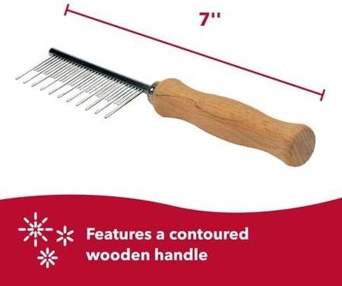 Coastal Pet Safari Dog Shedding Combs - Dog Shedding Brush for Dogs with Short and Long Hair - Different Sized Teeth for Undercoat Rake - 7" x 1.5" in Saudi Arabia