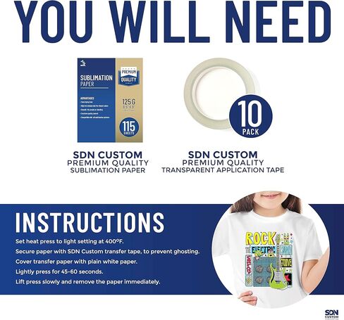 قميص SDN CUSTOM للجنسين من البوليستر للأطفال الصغار، بأكمام قصيرة وتصميم رقبة دائرية (5 عبوات) in Kuwait