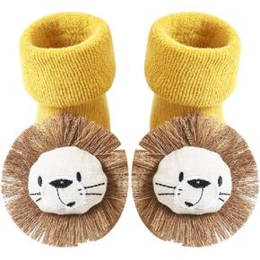 MEIQING 1 Pair Lion Design Unisex Baby Toddler Grip Socks Floor Socks Anti Slip Socks in Saudi Arabia