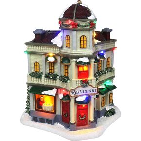 Christmas Village Tabletop Circus - Pre-lit Winter Snow Village - Perfect Addition to Your Christmas Indoor Home Decorations - Great Centerpiece for Your Collection