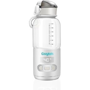 Cozytots Portable Water Warmer for Baby Formula, Cordless Travel Bottle Warmer,15000Ah Battery, USB3.0 Quick Charge, Heating Cup for Breastmilk On The Go in Saudi Arabia