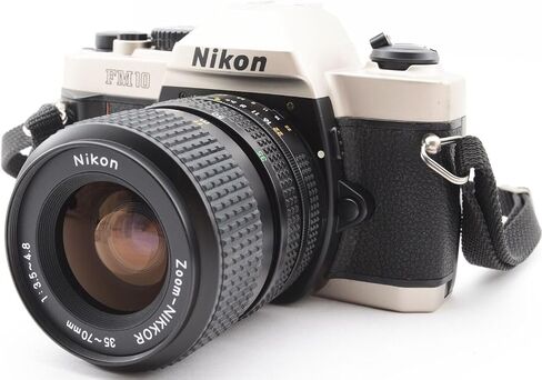 Nikon FM-10 SLR Camera with 35-70mm f/3.5-4.8 Zoom Lens (Renewed) in Saudi Arabia