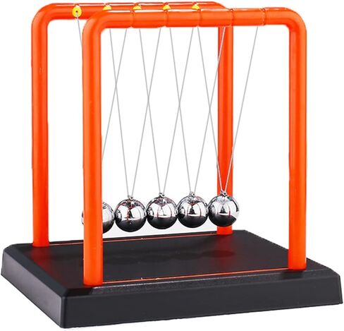 مهد توازن نيوتن ذو 5 كرات فولاذية حمراء لتزيين المنزل في العطلات in Kuwait