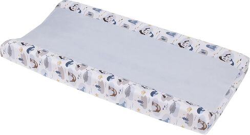 NoJo Sugar Reef Mermaid Pink, Aqua, Gray Super Soft Contoured Changing Pad Cover in Saudi Arabia
