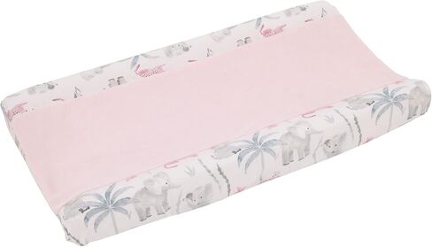 NoJo Sugar Reef Mermaid Pink, Aqua, Gray Super Soft Contoured Changing Pad Cover in Saudi Arabia