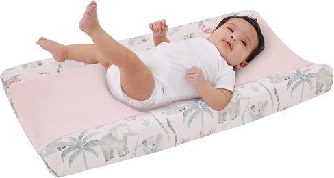 NoJo Sugar Reef Mermaid Pink, Aqua, Gray Super Soft Contoured Changing Pad Cover in Saudi Arabia