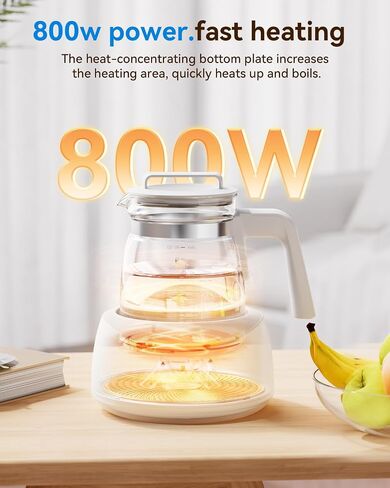 Comfyer Smart Electric Water Kettle with thermostat, Tea Coffee Kettle Pot, Hot Water Boiler 1.2L Instant Heater, Auto Shut Off 72H Warm, Precise Control, Fast Boiling, Food Brewing, 6 Preset Temp. in Saudi Arabia