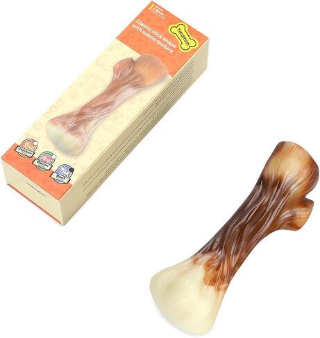 لعبة مضغ الكلب المتينة من تيكاتون آي بون للمضغ العدواني، نكهة لحم الخنزير المقدد، كبيرة جدًا in Kuwait