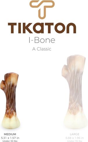 لعبة مضغ الكلب المتينة من تيكاتون آي بون للمضغ العدواني، نكهة لحم الخنزير المقدد، كبيرة جدًا in Kuwait