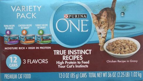 حزمة متنوعة من طعام القطط الرطب من بورينا، وصفات التونة والدجاج والديك الرومي، (12) علب 3 أونصة in Kuwait