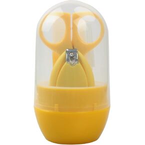 YEEPSYS Baby Nail Clippers Kit, Newborn Manicure Pedicure Clipper File with Case, Nail File, Scissor, Tweezers,4 in 1 Nail Care Set for Kids, Toddler, Infant（Yellow） in Kuwait