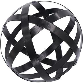 Kesywale Decorative Sphere Metal Band Ball Orbs Decorative Balls Home Decor Accents Tabletop Decorations for Living Room, Kitchen, Bedroom Centerpiece for Dining Room Coffee Table, Side Tables (Gold) in Kuwait