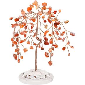 LAIDANLA 7 Chakra Natural Healing Crystal Tree Reiki Money Tree Agate Base Copper Wire Life Feng Shui Energy Tree for Home Office Desk Room Decor Meditation Good Luck Gift in Kuwait