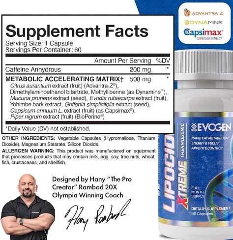 ليبوسيد اكستريم | كبسولة واحدة ذات قوة قصوى لحرق الدهون الشديدة، الدينامين، كابسيماكس، بيوبيرين | 60 كبسولة in Kuwait