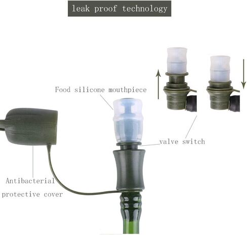 مثانة للترطيب سعة 2.5 لتر مع فتحة واسعة خالية من البيسفينول أ وخزان مياه للترطيب in Kuwait